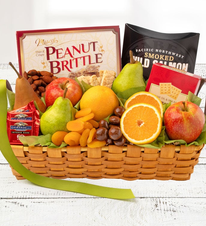 Kosher Fruit & Sweets Gift Basket