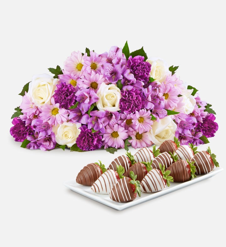 Lavender Garden & Strawberries for Sympathy