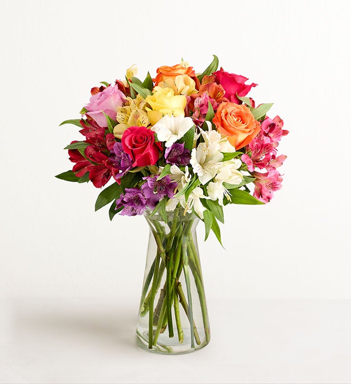 Assorted Roses & Peruvian Lilies