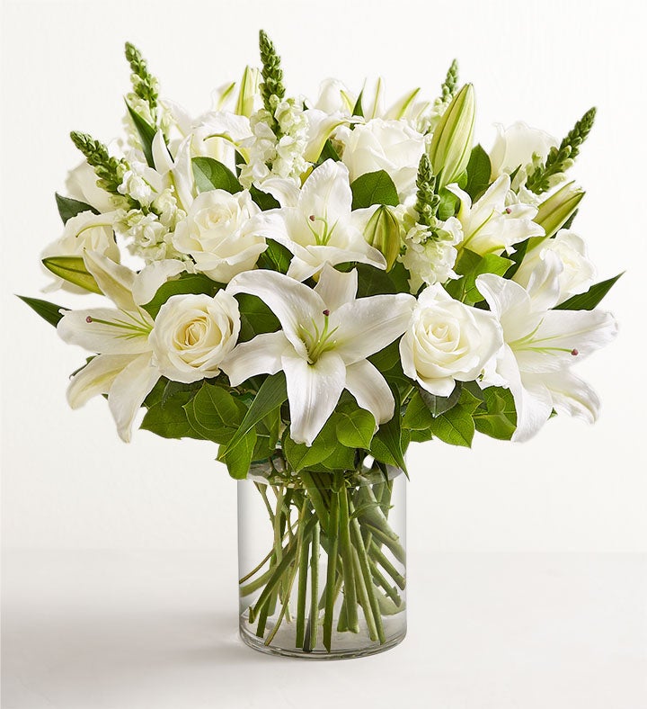Classic All White Arrangement™ for Sympathy