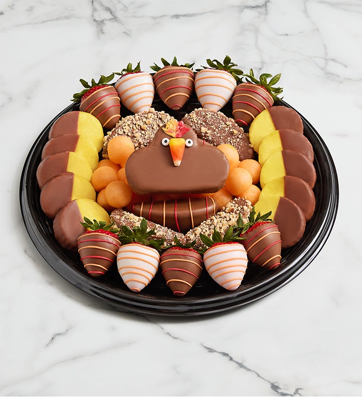 Thanksgiving Dipped Fruit Platter