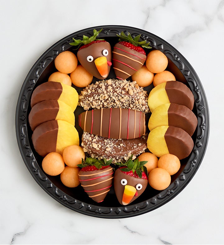 Thanksgiving Dipped Fruit Platter