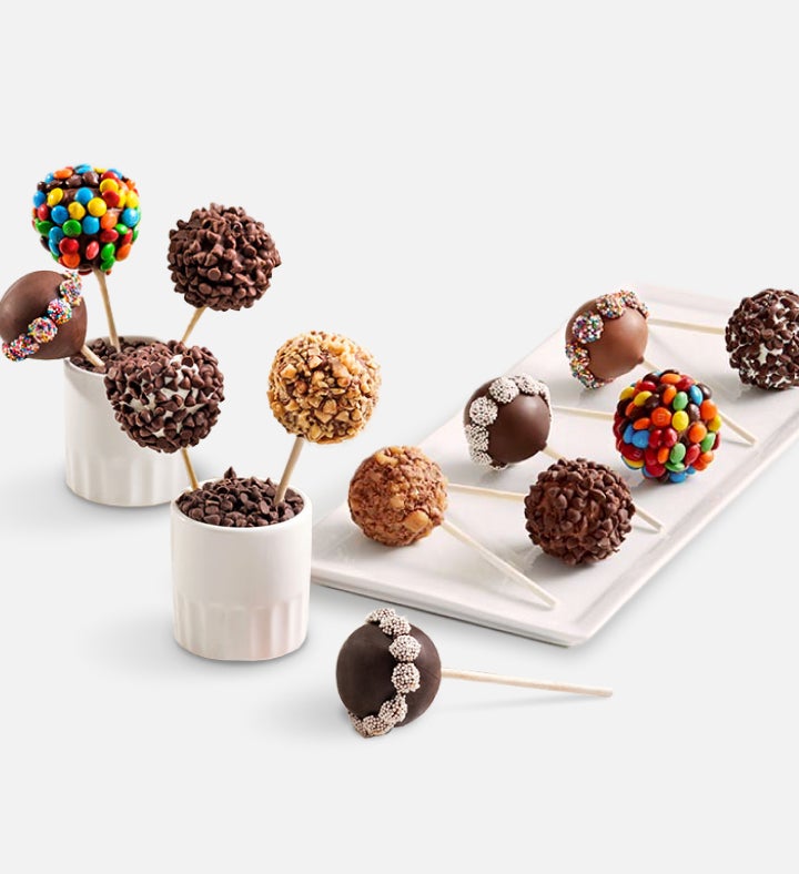 Candy Covered Cake Pops™ with Gourmet Drizzled Strawberries