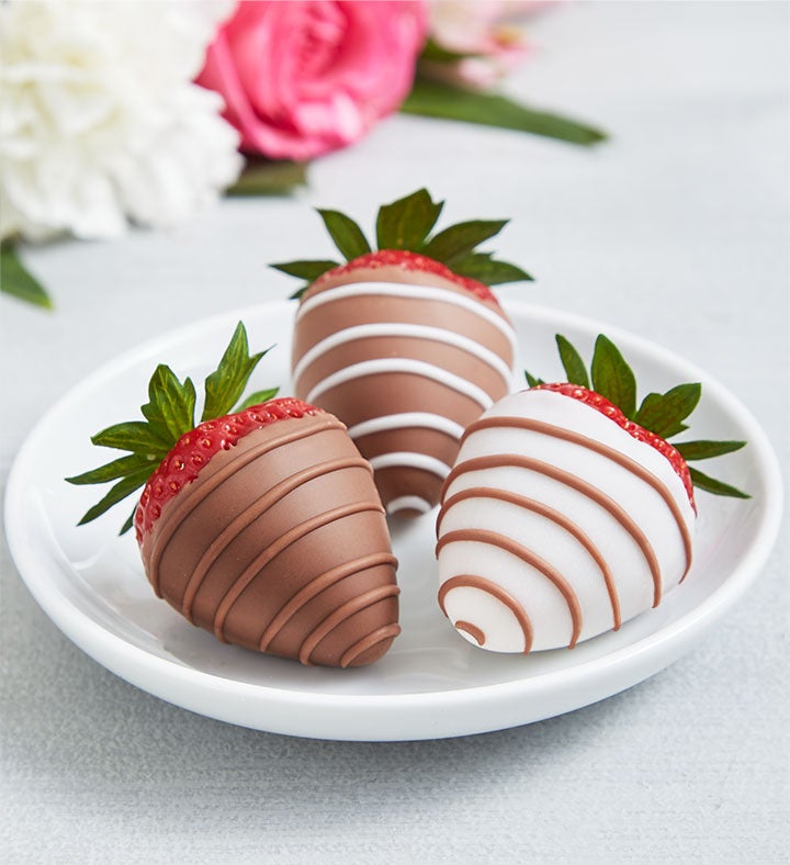 Cherished Blooms & Drizzled Strawberries