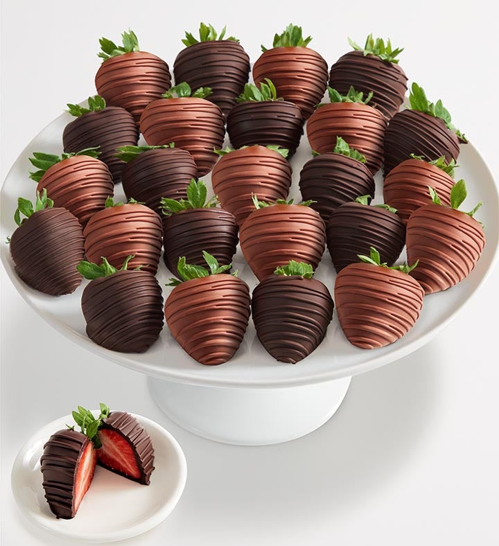 Artisan Belgian Milk & Dark Chocolate Strawberries