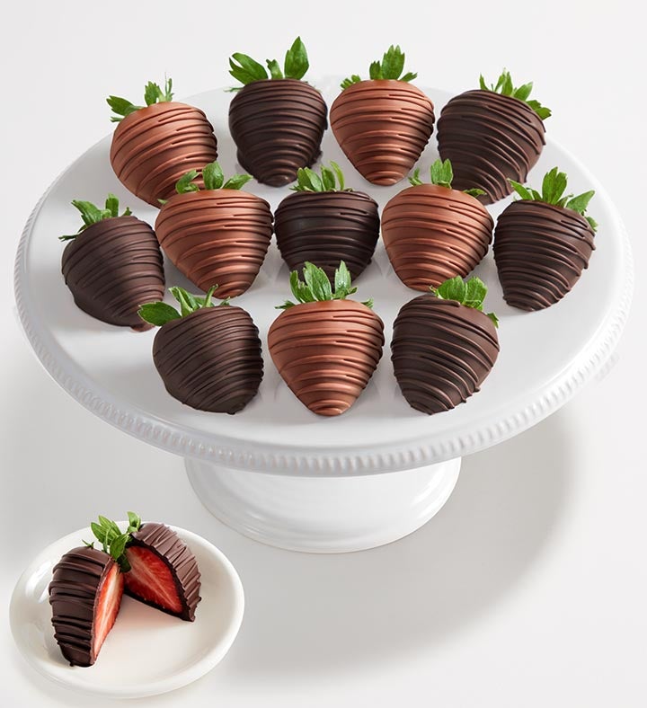 Artisan Belgian Milk & Dark Chocolate Strawberries