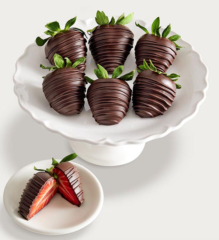 Artisan Belgian All Dark Chocolate Strawberries