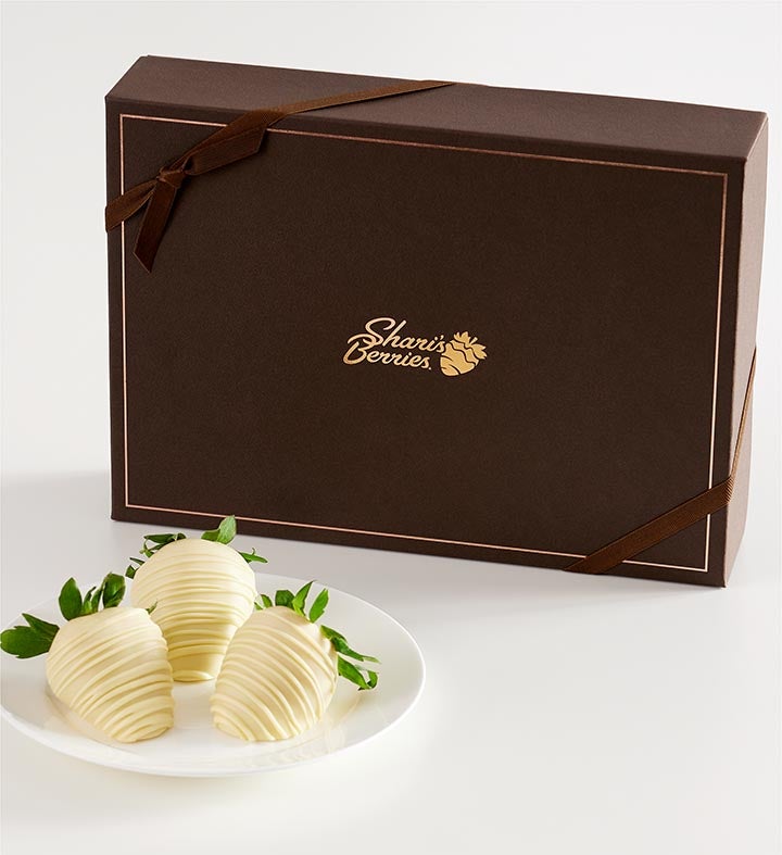Artisan Belgian White Chocolate Strawberries