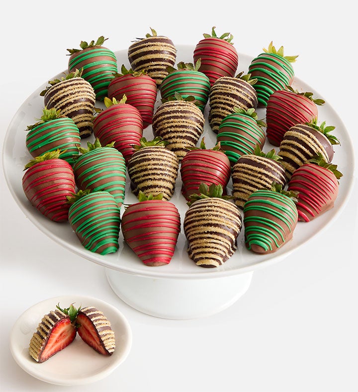 Holiday Artisan Belgian Chocolate Covered Strawberries