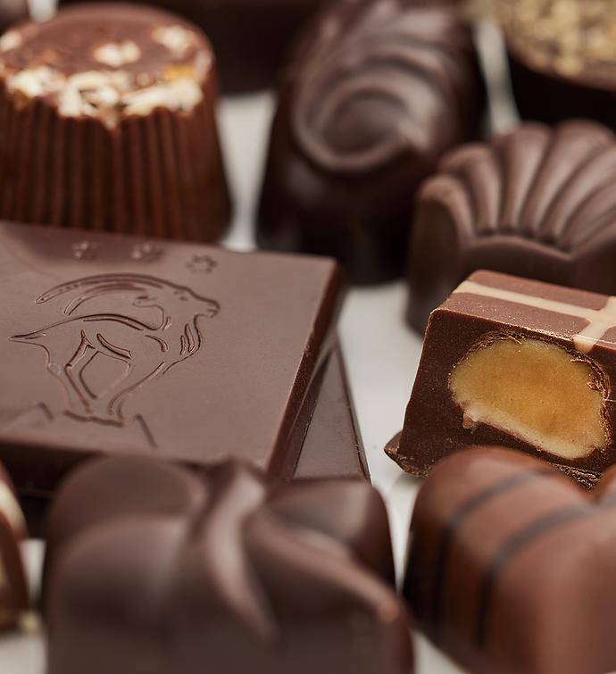 Royal Riviera® Gold Pear Gift with Scharffen Berger® Chocolatier's Collection