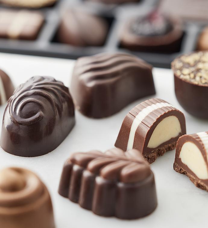 Royal Riviera® Gold Pear Gift with Scharffen Berger® Chocolatier's Collection