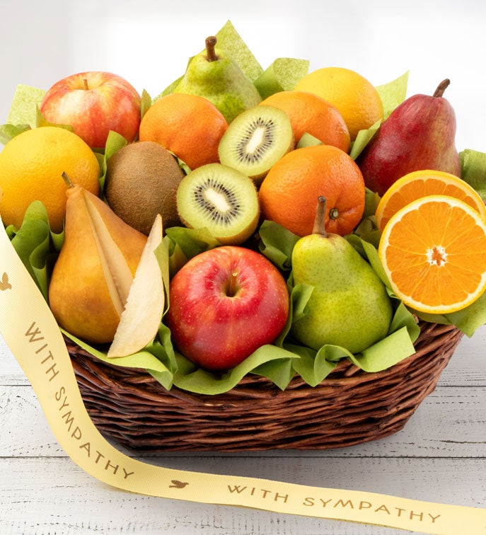 Wishing You Peace Sympathy Fruit Basket