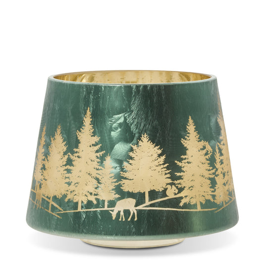 Winter Tree Farm Jar Candle Shade Jar Candle Shades