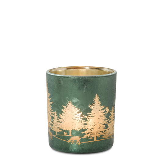 Winter Tree Farm Tea Light Candle Holder Tea Light Candle Holders