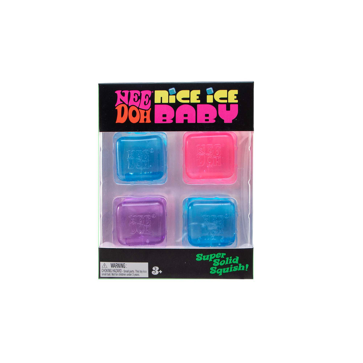 NeeDoh Nice Ice Baby 4-Pack Mini Sensory Cubes